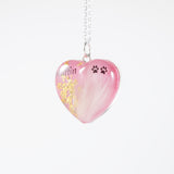 Double Sided Hair And Photo Pendant with Flowers