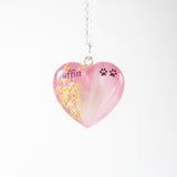 Double Sided Hair And Photo Pendant with Flowers