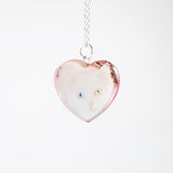 Double Sided Hair And Photo Pendant with Flowers