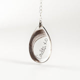 Lock of Hair Pendant with Actual Handwriting