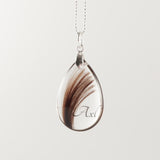 Beautiful Teardrop Pendant with Hair