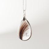 Beautiful Teardrop Pendant with Hair