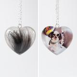 Double Sided Hair And Photo Pendant