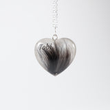 Double Sided Hair And Photo Pendant