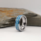 Tungsten Ashes Memorial Channel Ring