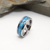 Tungsten Ashes Memorial Channel Ring
