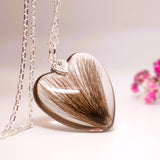 Beautiful Teardrop Pendant with Hair