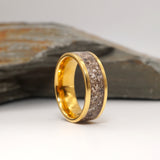 Pure Ashes Memorial Channel Ring - Gold Tungsten