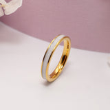 Solid Gold Breastmilk Keepsake Inlay Ring