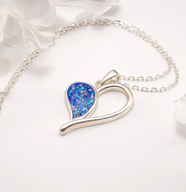 Sterling Silver Memorial Heart Pendant