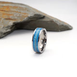 Tungsten Carbide Inlay Ring With Hair