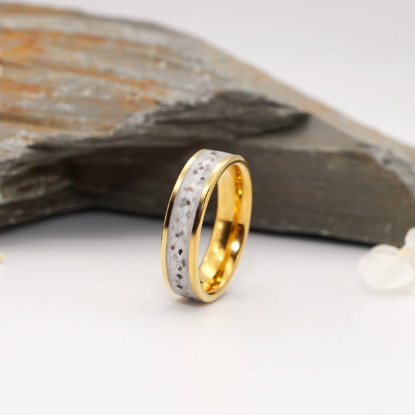 Tungsten Ashes Ring in Gold or Rose Gold