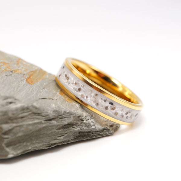 Tungsten Ashes Ring in Gold or Rose Gold