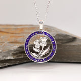 Sterling Silver Thistle Ashes Pendant