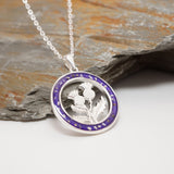 Sterling Silver Thistle Ashes Pendant