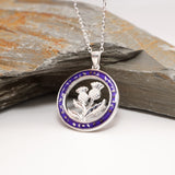 Sterling Silver Thistle Ashes Pendant