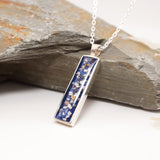 Sterling Silver Rectangular Ashes Pendant