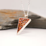 Sterling Silver Triangle Ashes Pendant