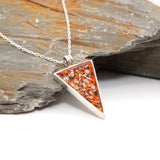 Sterling Silver Triangle Ashes Pendant