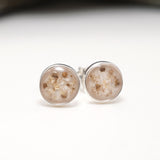 Ashes Keepsake Stud Earrings – Sterling Silver or Gold Filled