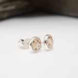 Ashes Keepsake Stud Earrings – Sterling Silver or Gold Filled