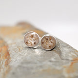 Ashes Keepsake Stud Earrings – Sterling Silver or Gold Filled
