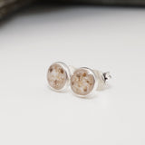Ashes Keepsake Stud Earrings – Sterling Silver or Gold Filled