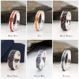 Sterling Silver Memorial Channel Ring