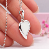 Grace Heart Sterling Silver Breastmilk Keepsake Pendant
