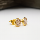 Ashes Keepsake Stud Earrings – Sterling Silver or Gold Filled