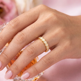 Breastmilk Honeycomb Ring – Full Milk Band Keepsake