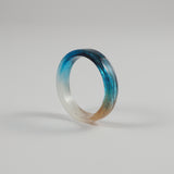 Two Colour Memorial Ring with Hair or Fur