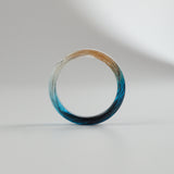 Two Colour Memorial Ring with Hair or Fur