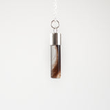 Cylinder Lock of Hair Pendant Necklace