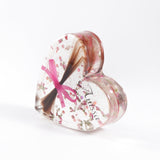 Bespoke Heart Shaped Paperweight with a Lock of Hair